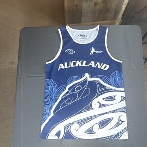 DGS Auckland Touch Rugby Jersey New Zealand Men’s XL #12 Blue White